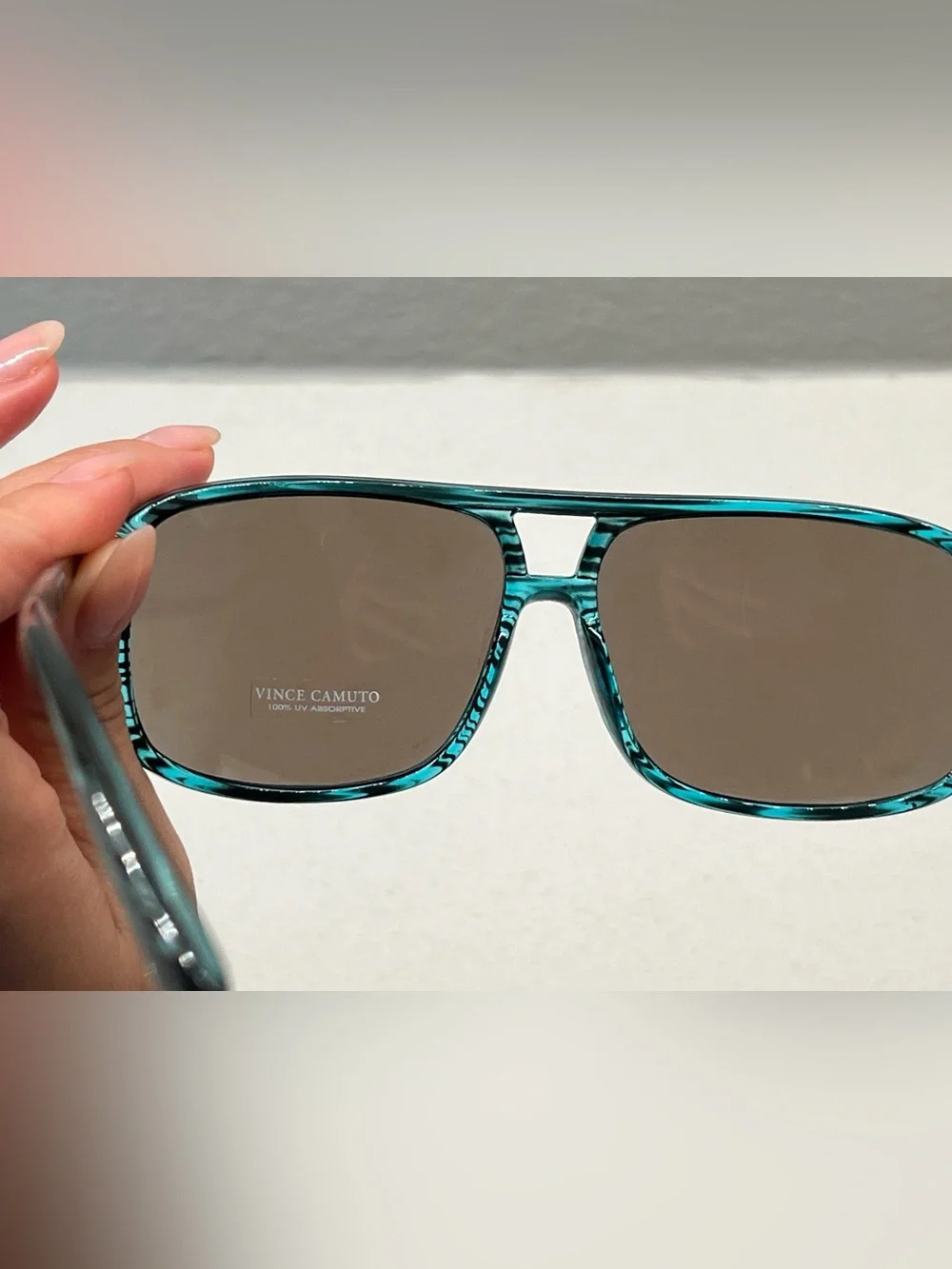 Vince Camuto Men's Teal Aviator-Style Sunglasses